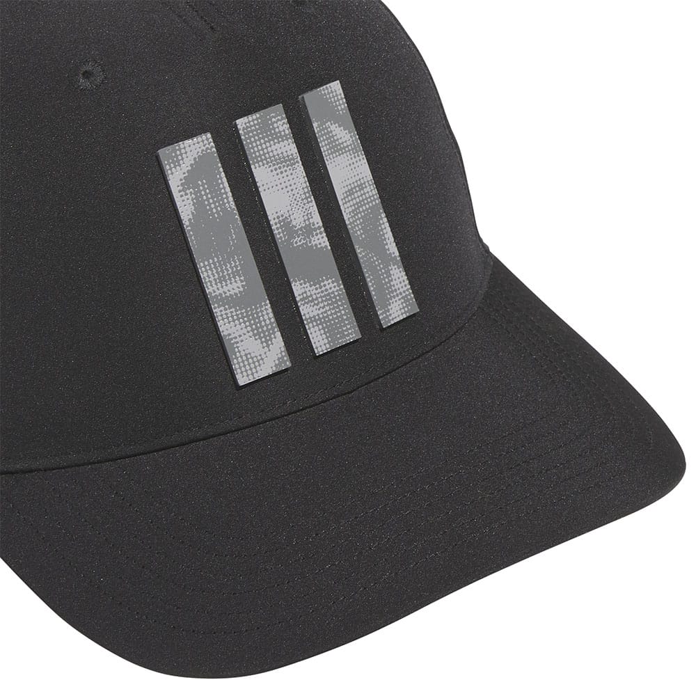 adidas Tour 3 Stripe Print Cap - Black