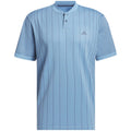 adidas Ultimate 365 Tour Primeknit Striped Polo Shirt - Semi Blue Burst