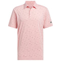 adidas Ultimate365 Allover Print Polo Shirt - Semi Pink Spark