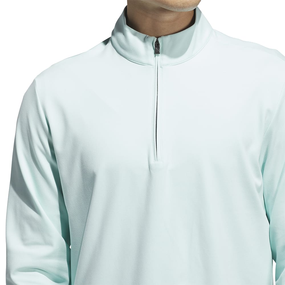 adidas Ultimate365 Classic 1/4 Zip Pullover - Semi Flash Aqua