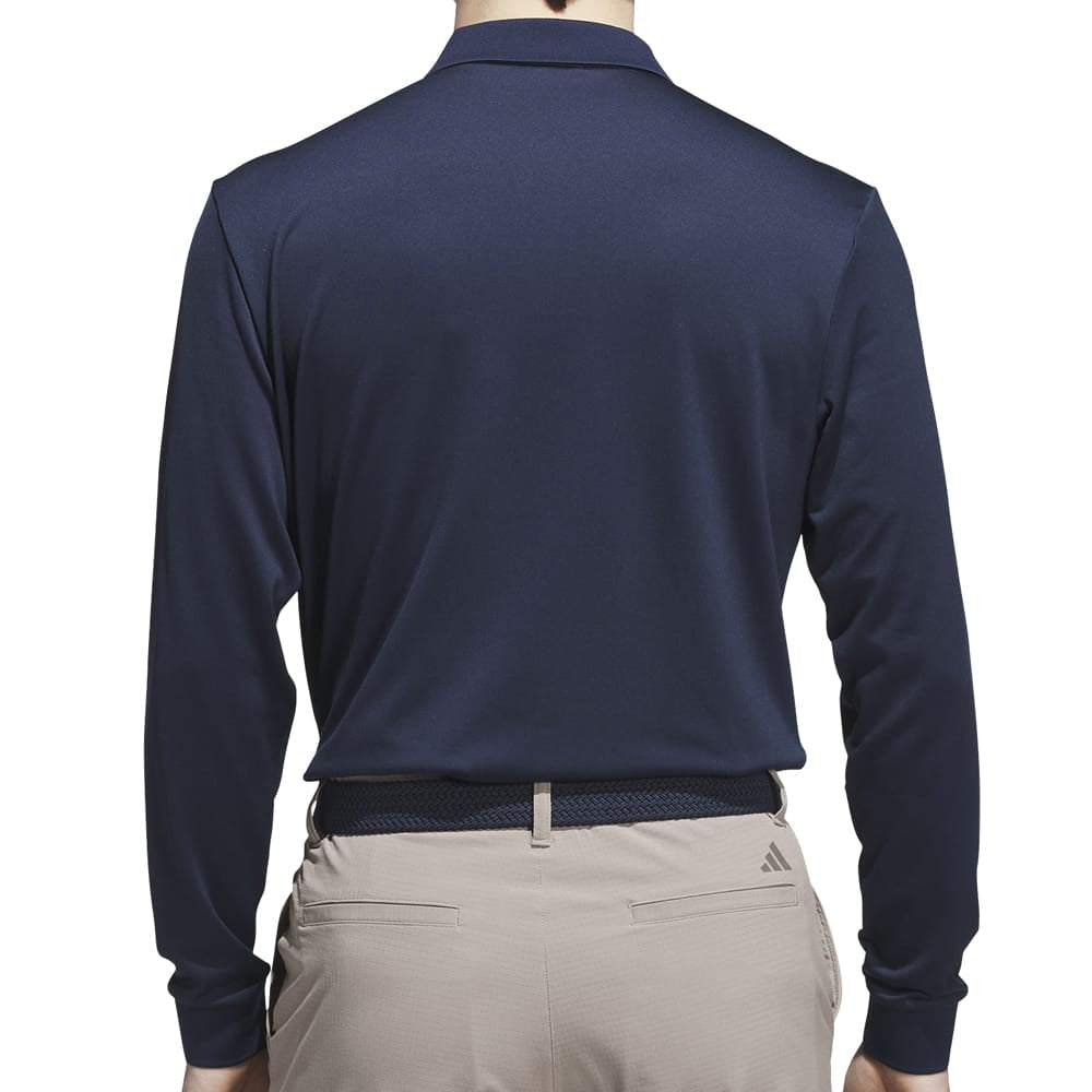 adidas Ultimate365 Cold.rdy Long Sleeve Polo Shirt - Collegiate Navy