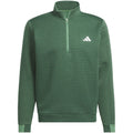adidas Ultimate365 DWR Textured 1/4 Zip Pullover - Collegiate Green/Preloved Green