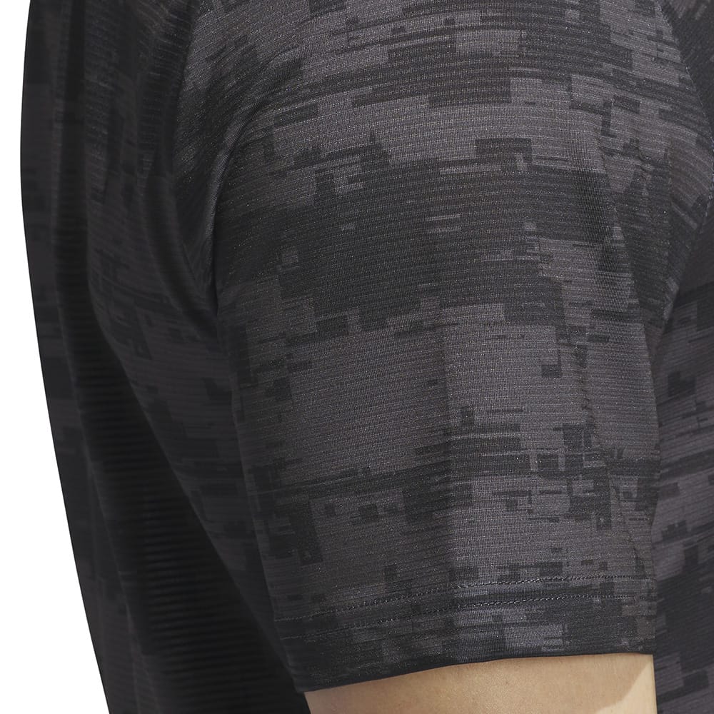 adidas Ultimate365 HEAT.RDY Stripe Polo Shirt - Carbon/Black