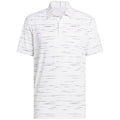 adidas Ultimate365 Mesh Glimmer Print Polo Shirt - Clear Pink