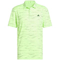 adidas Ultimate365 Mesh Glimmer Print Polo Shirt - Lime Burst