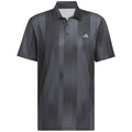 adidas Ultimate365 Mesh Radiant Print Polo Shirt - Grey Six/Black