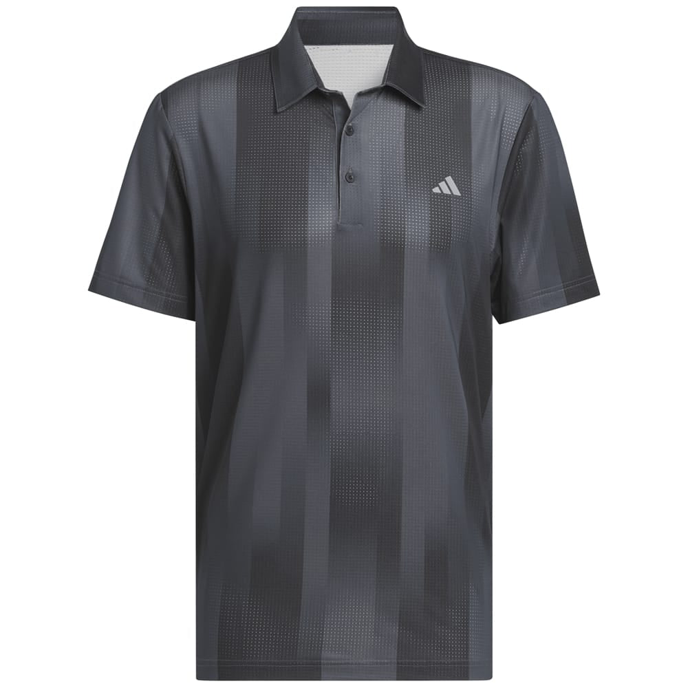 adidas Ultimate365 Mesh Radiant Print Polo Shirt - Grey Six/Black