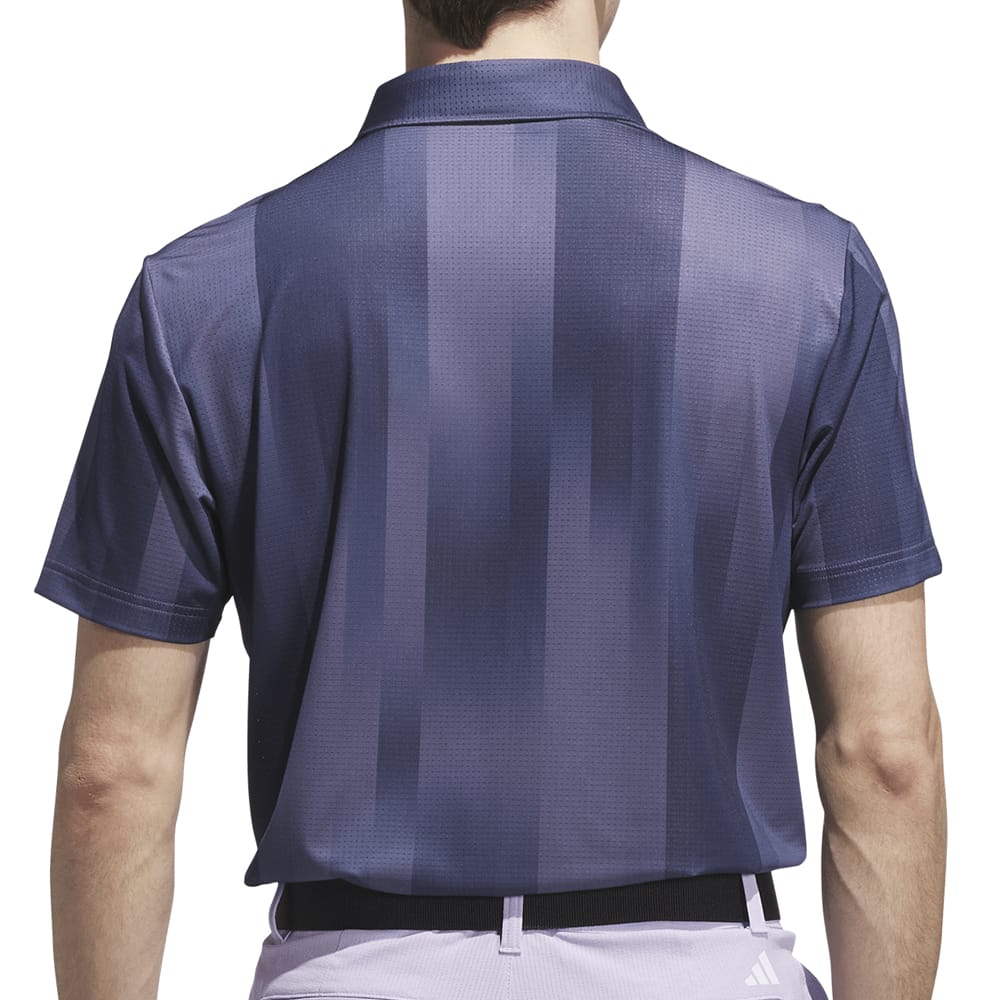 adidas Ultimate365 Mesh Radiant Print Polo Shirt - Preloved Violet/Collegiate Navy