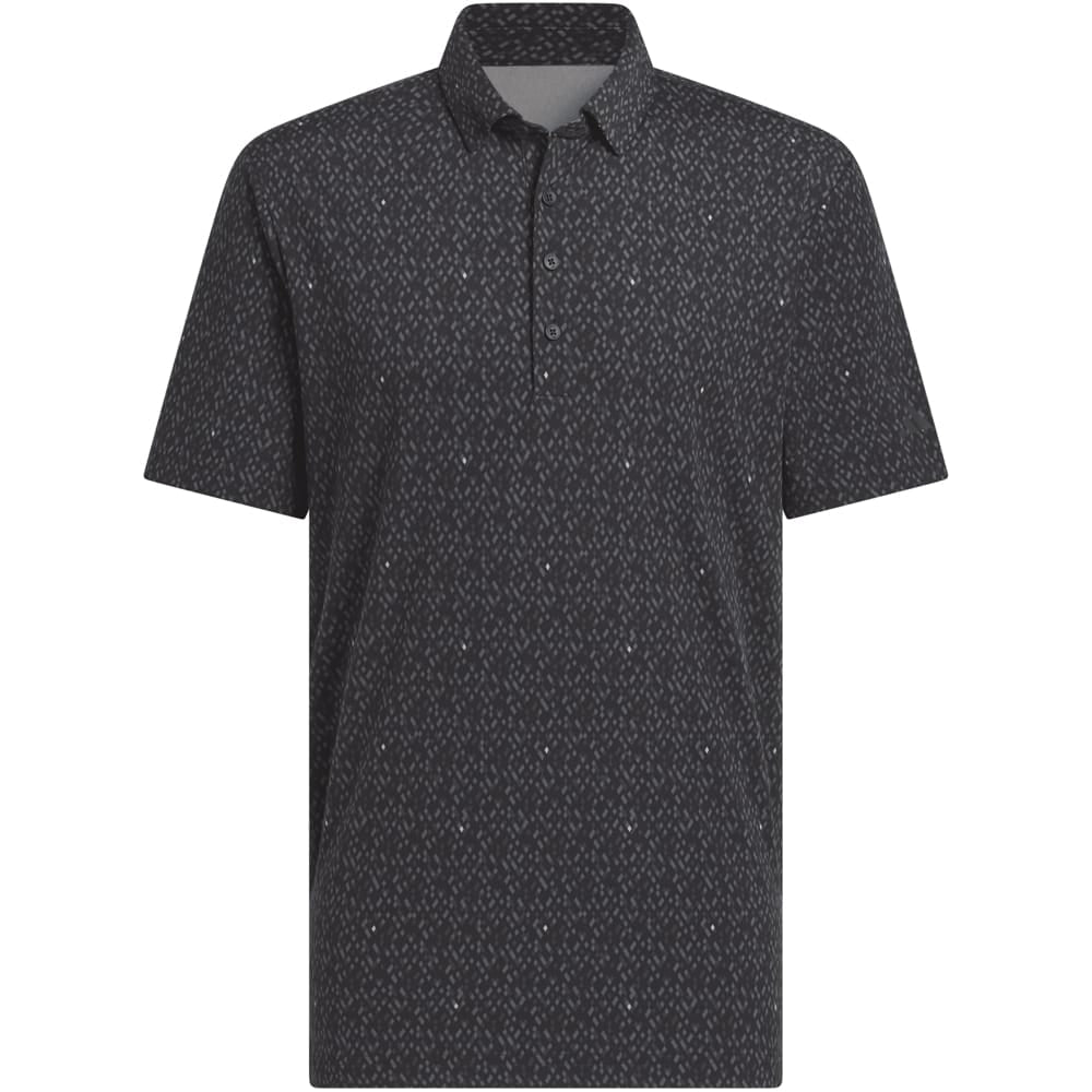 adidas Ultimate365 Micro Argyle Polo Shirt - Black/Carbon