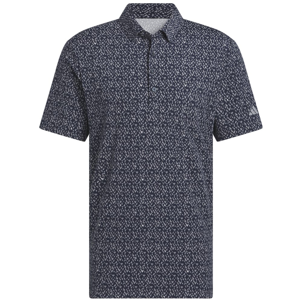 adidas Ultimate365 Micro Argyle Polo Shirt - Collegiate Navy/Grey Three