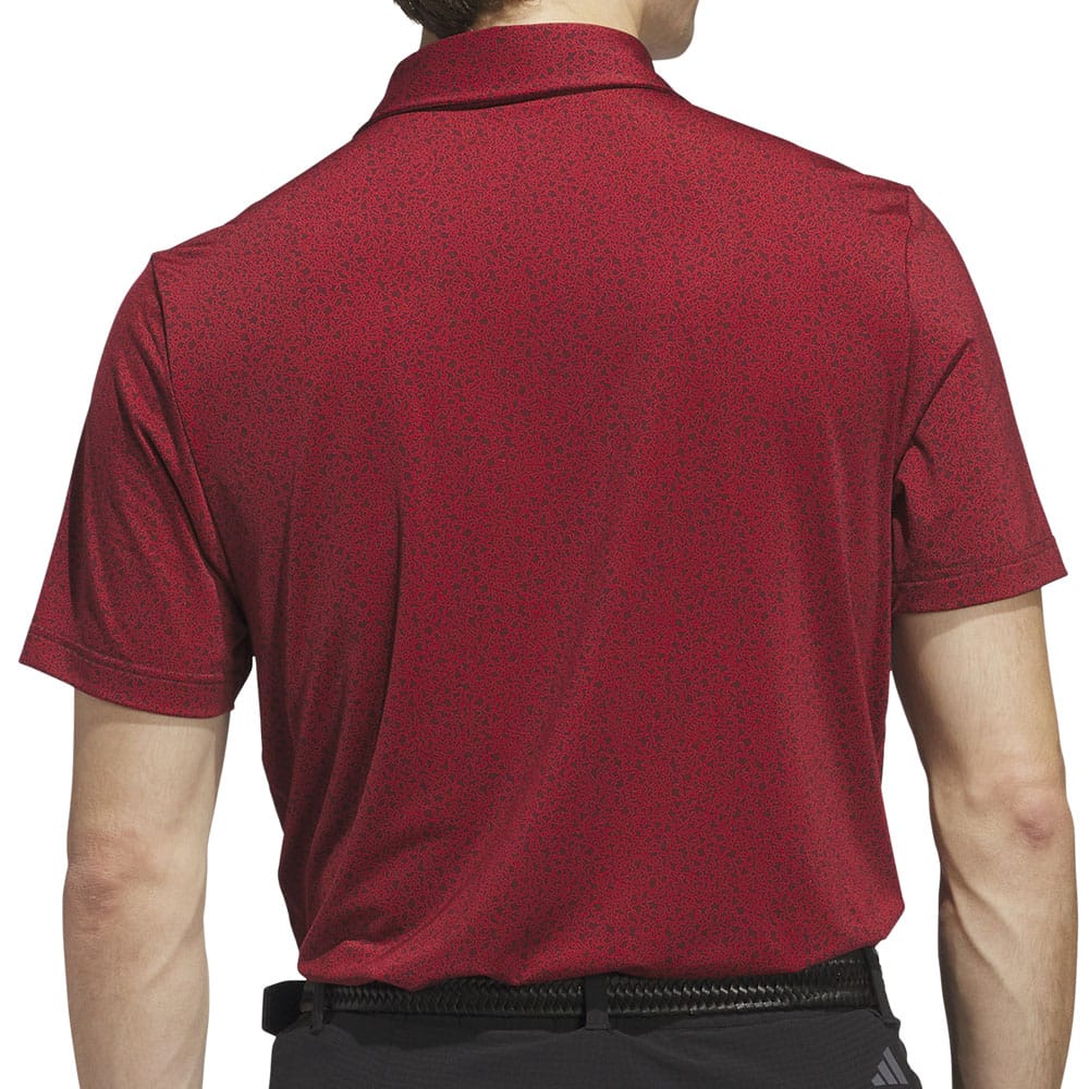 adidas Ultimate365 Mini Bunker Polo Shirt - Aurora Ruby