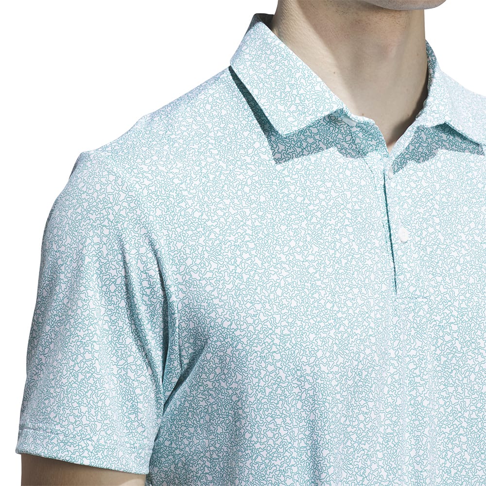 adidas Ultimate365 Mini Bunker Polo Shirt - Pure Teal