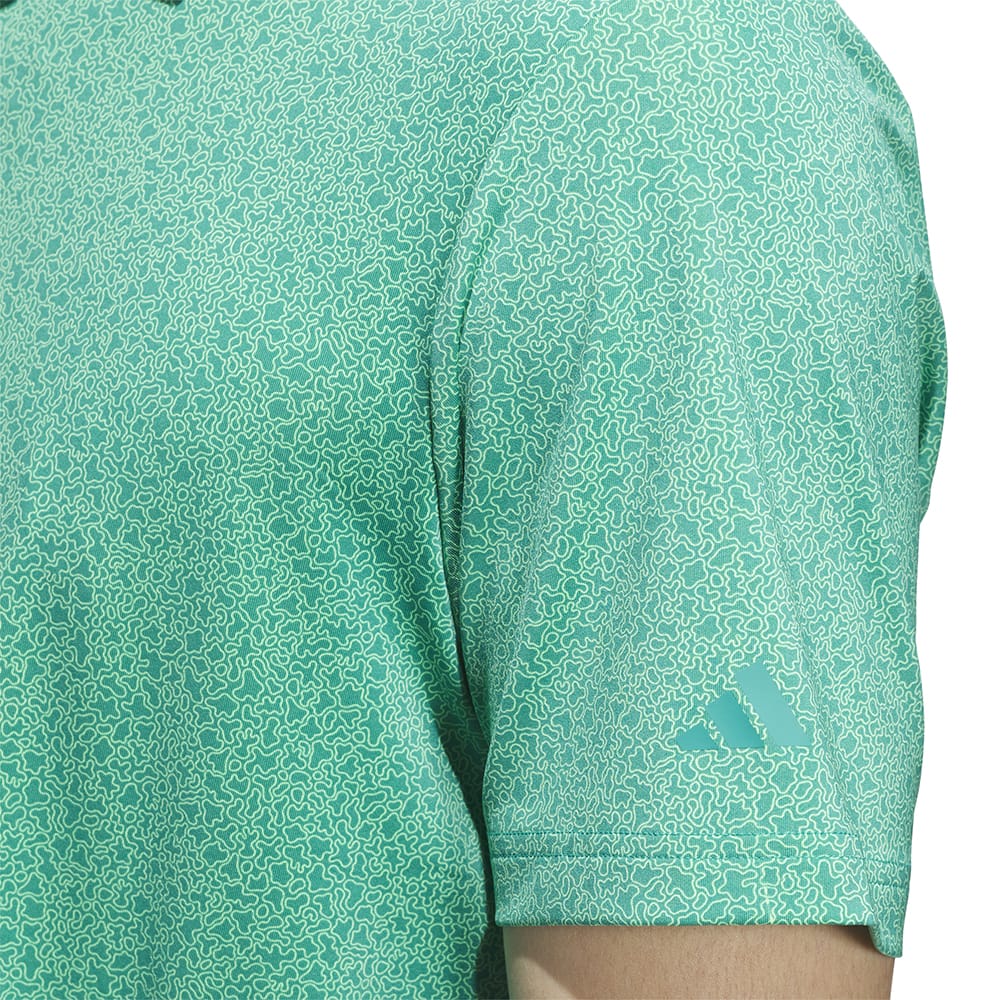 adidas Ultimate365 Mini Bunker Polo Shirt - Lime Burst