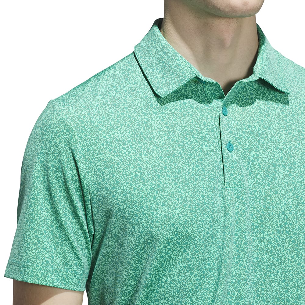 adidas Ultimate365 Mini Bunker Polo Shirt - Lime Burst