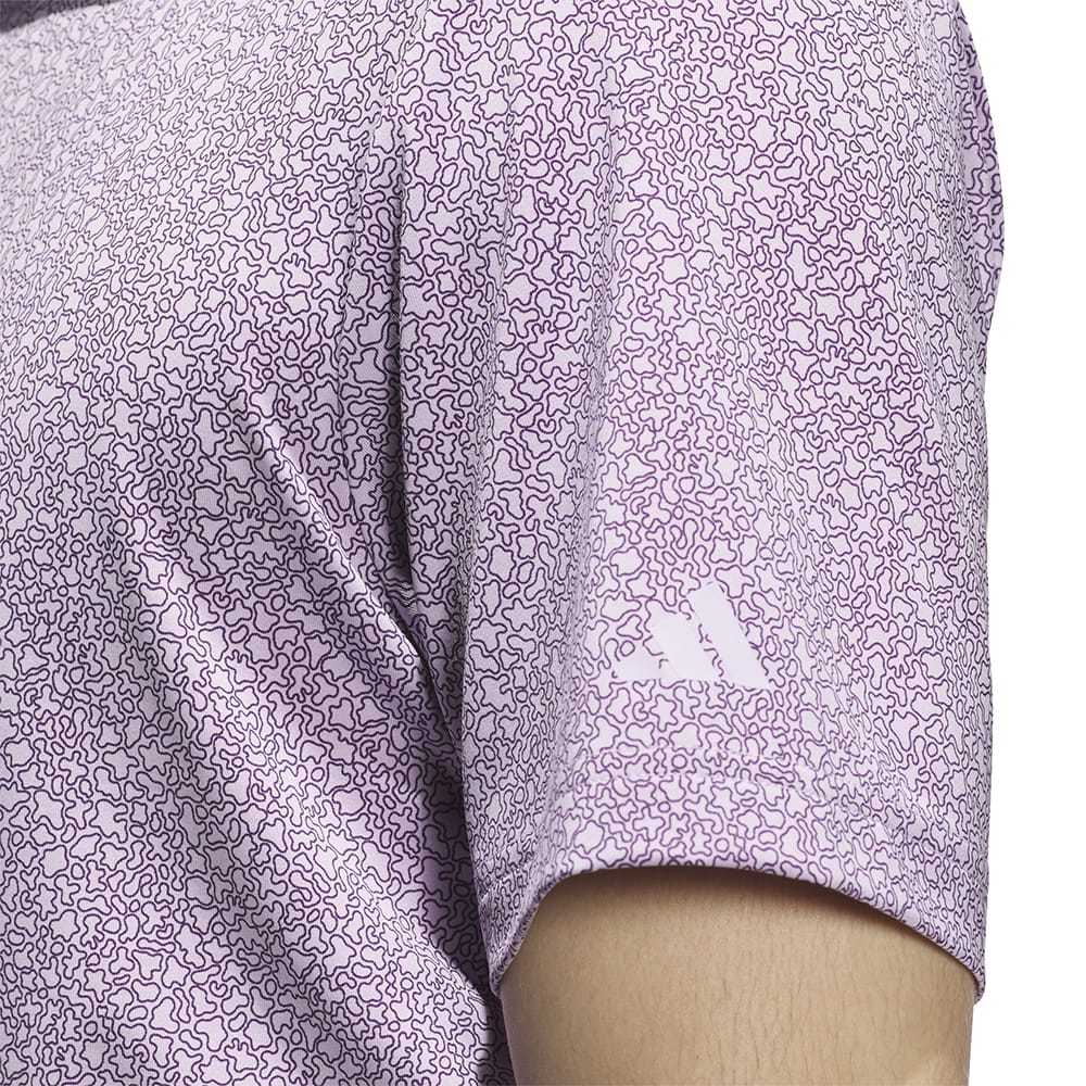 adidas Ultimate365 Mini Bunker Polo Shirt - Powder Plum