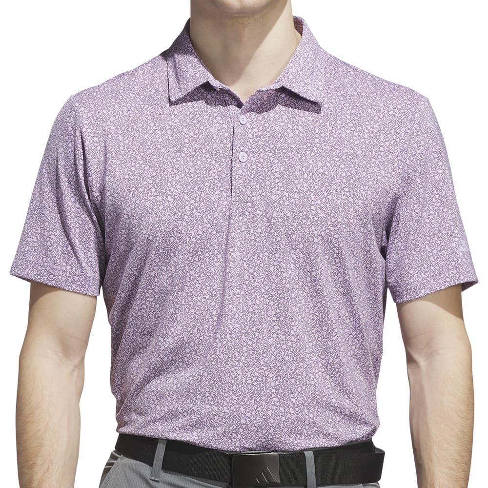 adidas Ultimate365 Mini Bunker Polo Shirt - Powder Plum