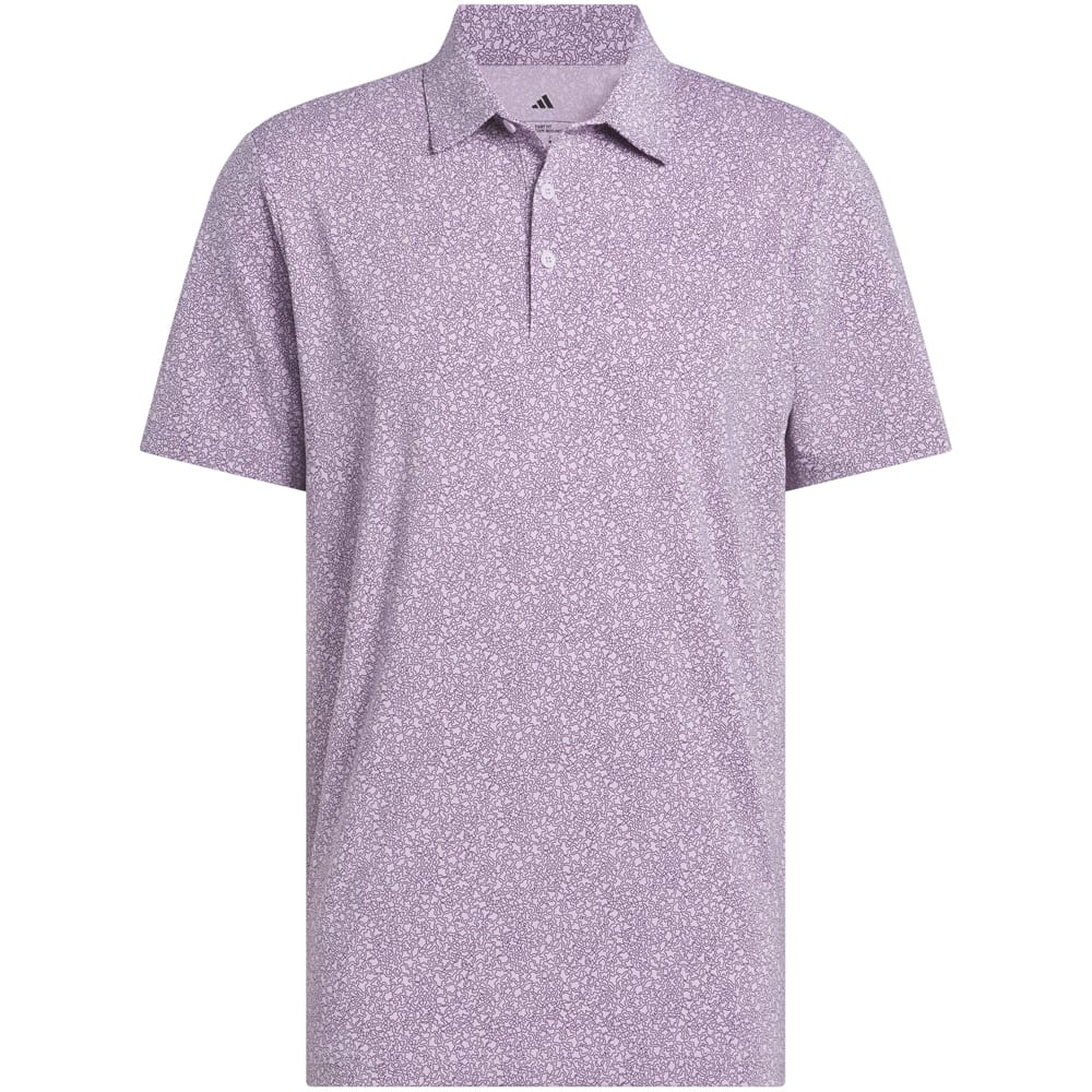 adidas Ultimate365 Mini Bunker Polo Shirt - Powder Plum