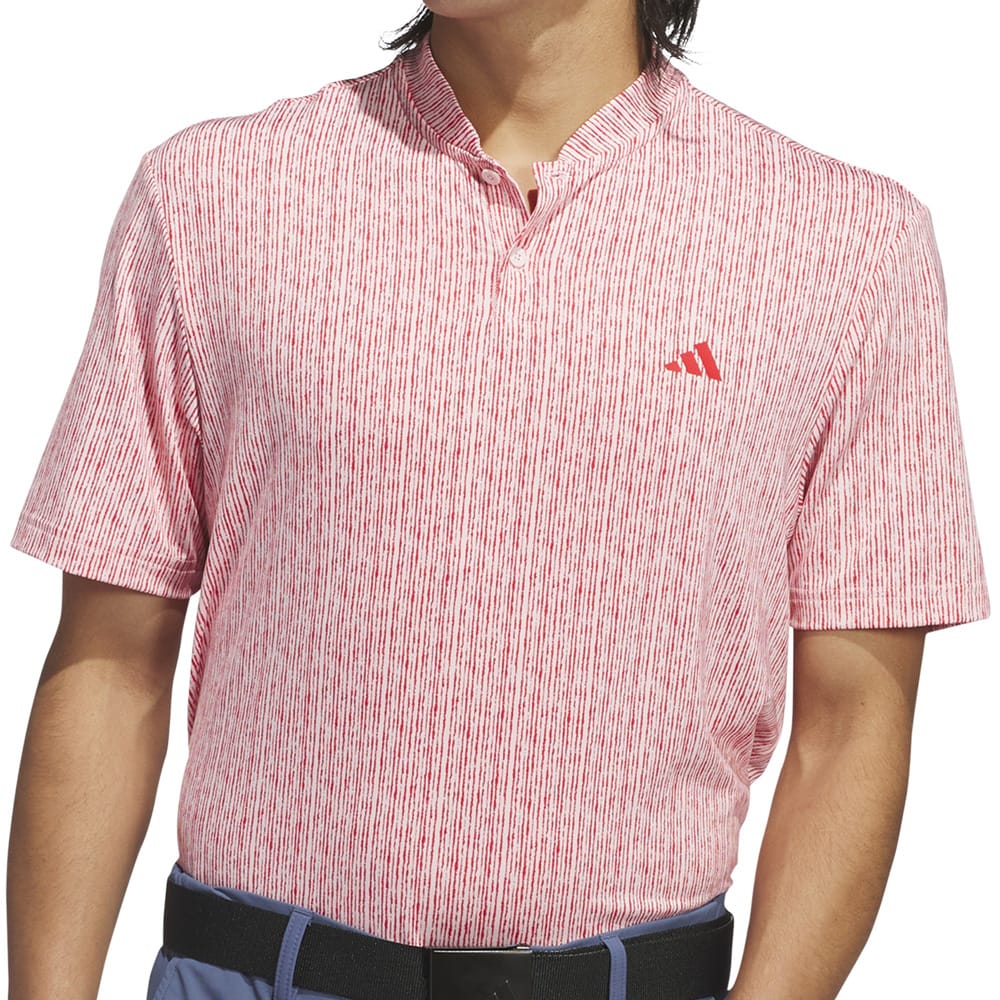 adidas Ultimate365 Printed Polo Shirt - Sandy Pink/Better Scarlet
