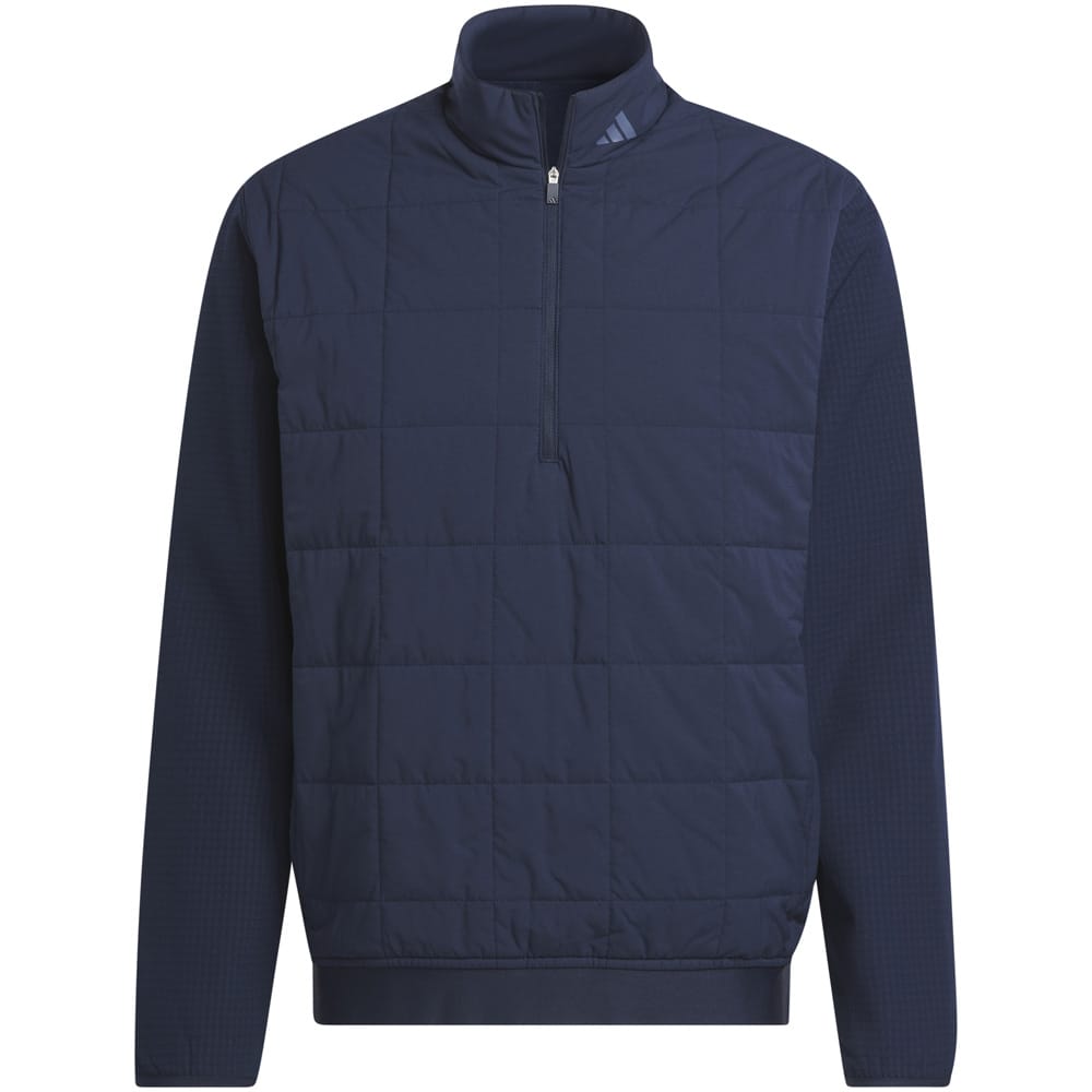 adidas Ultimate365 Quilted DWR 1/2 Zip Pullover - Collegiate Navy