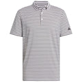 adidas Ultimate365 Stripe Polo Shirt - White/Grey Six