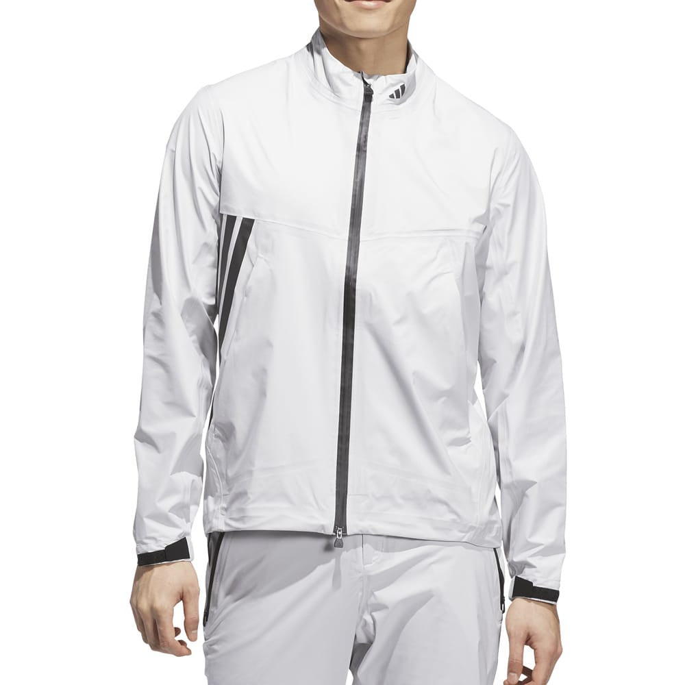 adidas Ultimate365 Tour CLIMAPROOF+ Full-Zip Waterproof Jacket - Grey One