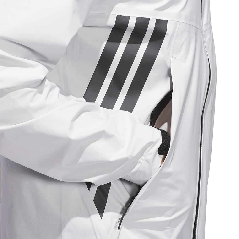 adidas Ultimate365 Tour CLIMAPROOF+ Full-Zip Waterproof Jacket - Grey One