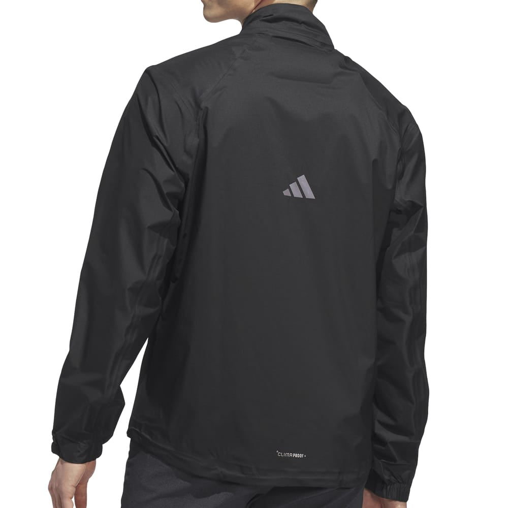 adidas Ultimate365 Tour Climaproof+ Half-Zip Waterproof Rain Suit - Black/Grey One