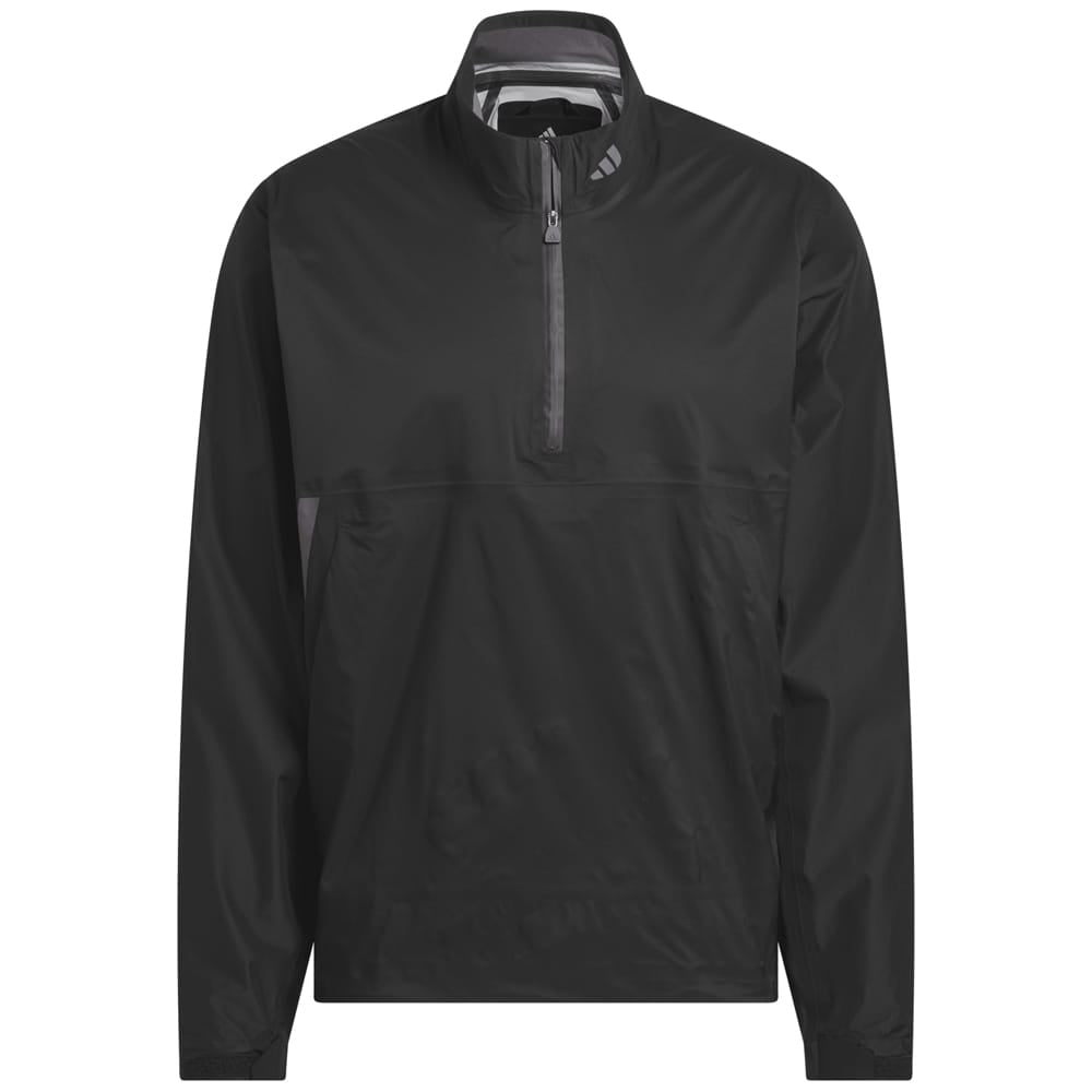adidas Ultimate365 Tour CLIMAPROOF+ Half-Zip Waterproof Jacket - Black