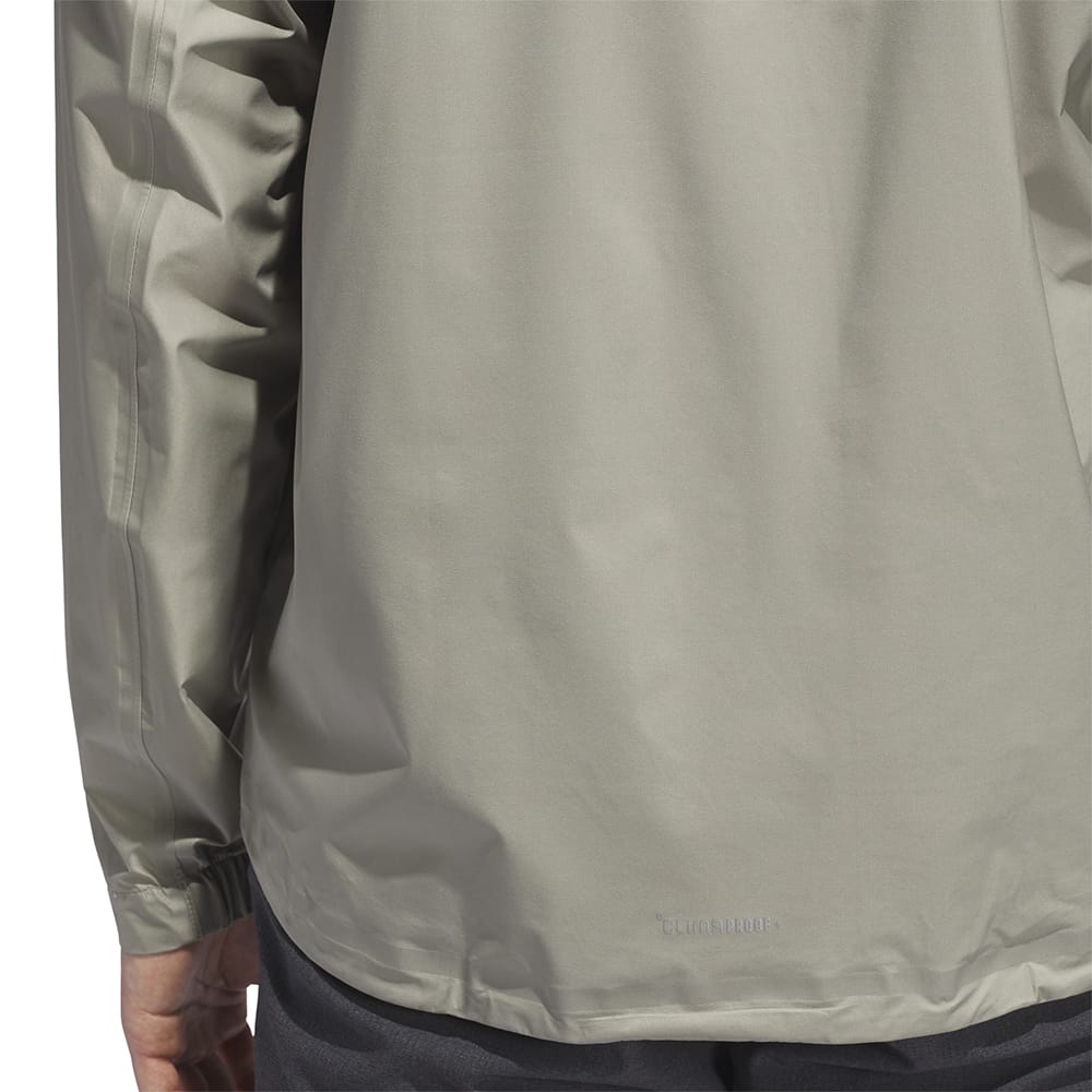 adidas Ultimate365 Tour CLIMAPROOF+ Half-Zip Waterproof Jacket - Silver Pebble