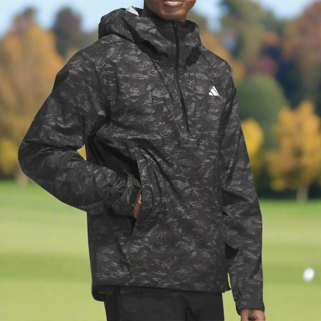 adidas Ultimate365 Tour CLIMAPROOF+ Parka Waterproof Jacket - Black