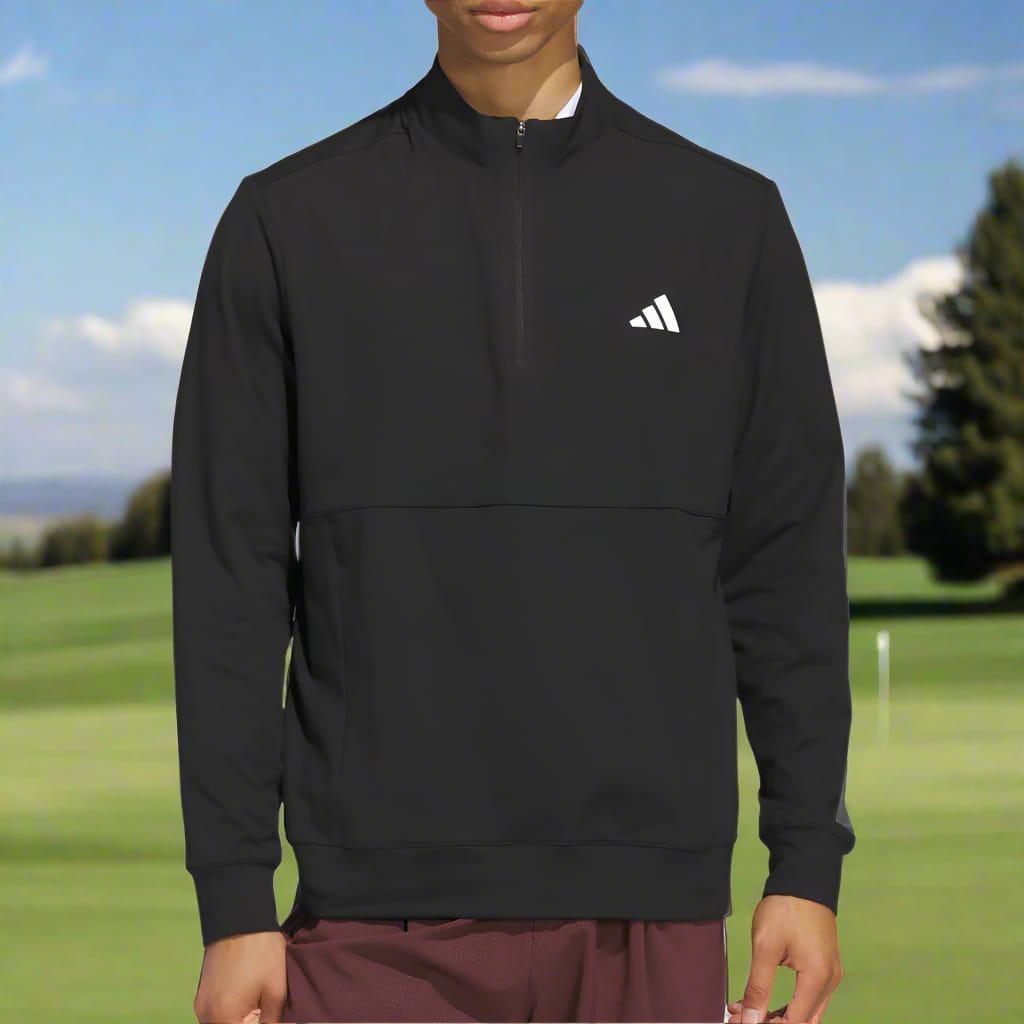 adidas Ultimate365 Tour 1/4 Zip Pullover - Black
