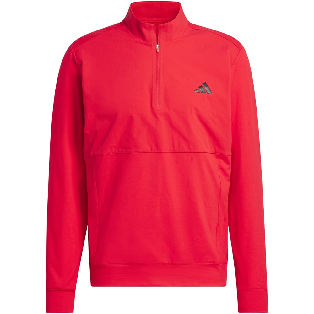 adidas Ultimate365 Tour 1/4 Zip Pullover - Pure Ruby
