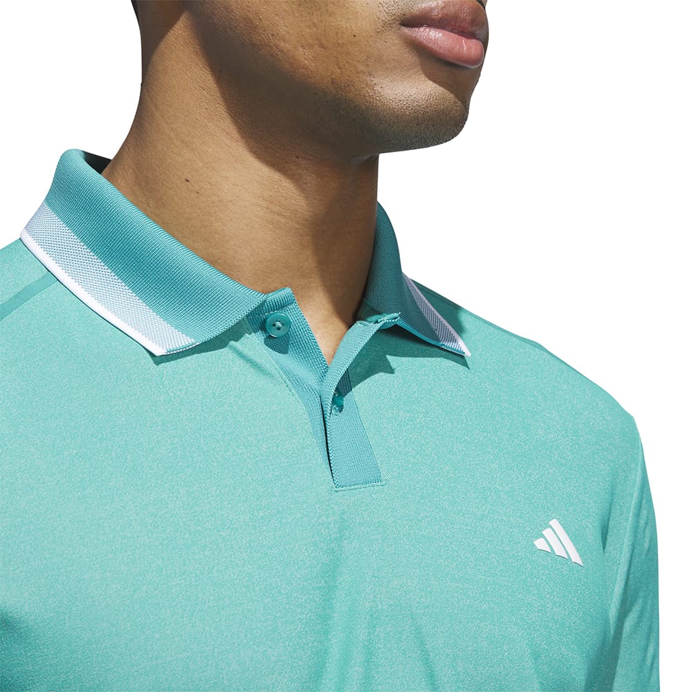 adidas Ultimate365 Tour Twistknit Pique Polo Shirt - Pure Teal