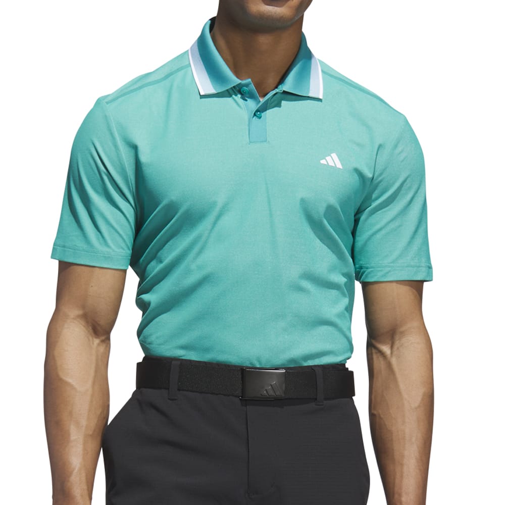 adidas Ultimate365 Tour Twistknit Pique Polo Shirt - Pure Teal