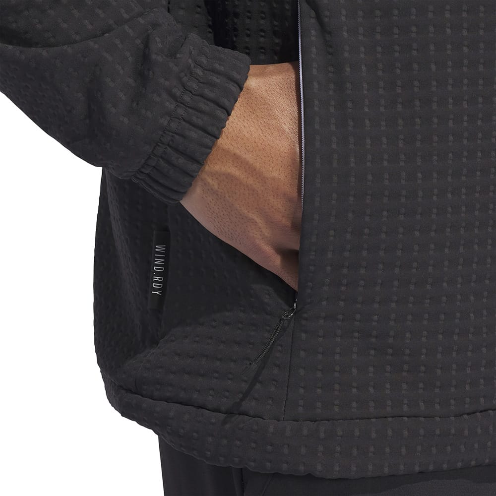 adidas Ultimate365 Tour WIND.RDY 1/4 Zip Pullover - Black