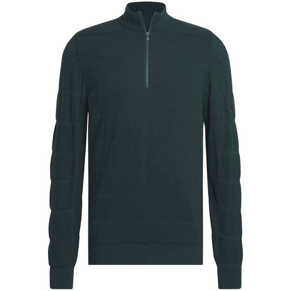 adidas Ultimate365 Tour Wind Knit 1/4 Zip - Aurora Ivy