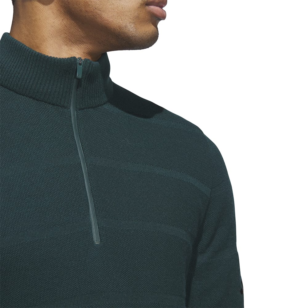 adidas Ultimate365 Tour Wind Knit 1/4 Zip - Aurora Ivy