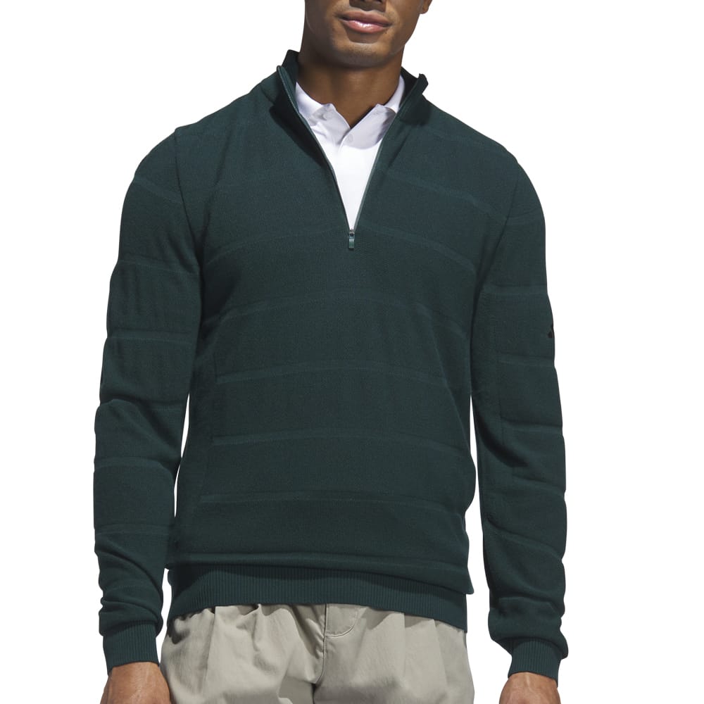 adidas Ultimate365 Tour Wind Knit 1/4 Zip - Aurora Ivy