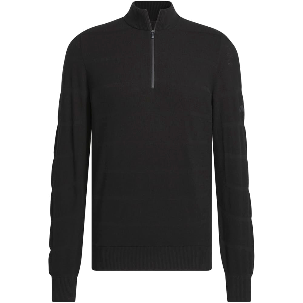 adidas Ultimate365 Tour Wind Knit 1/4 Zip - Black