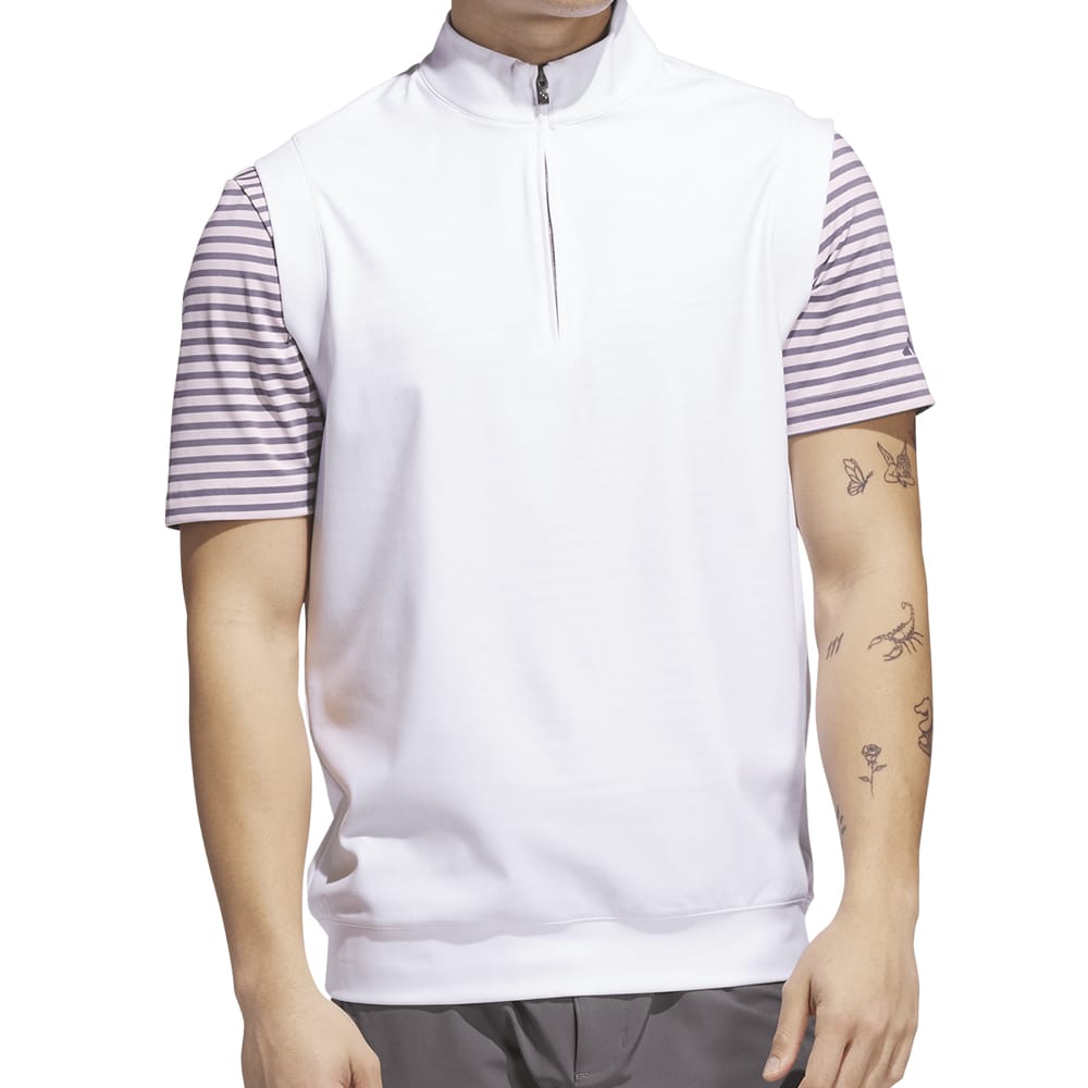 adidas Ultimate365 Classic 1/4 Zip Vest - White