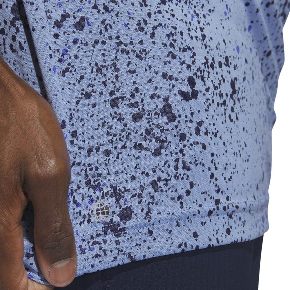 adidas Jacquard Polo Shirt - Blue Fusion/Collegiate Navy/Lucid Blue