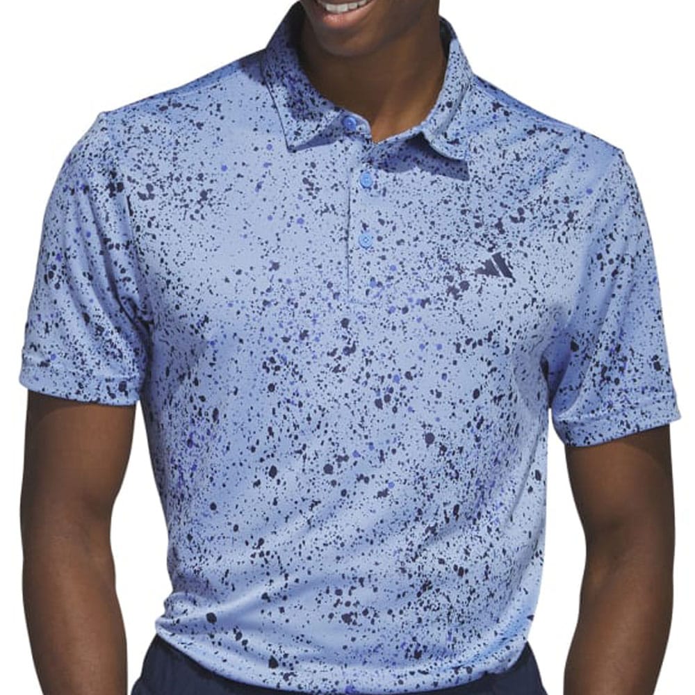 adidas Jacquard Polo Shirt - Blue Fusion/Collegiate Navy/Lucid Blue