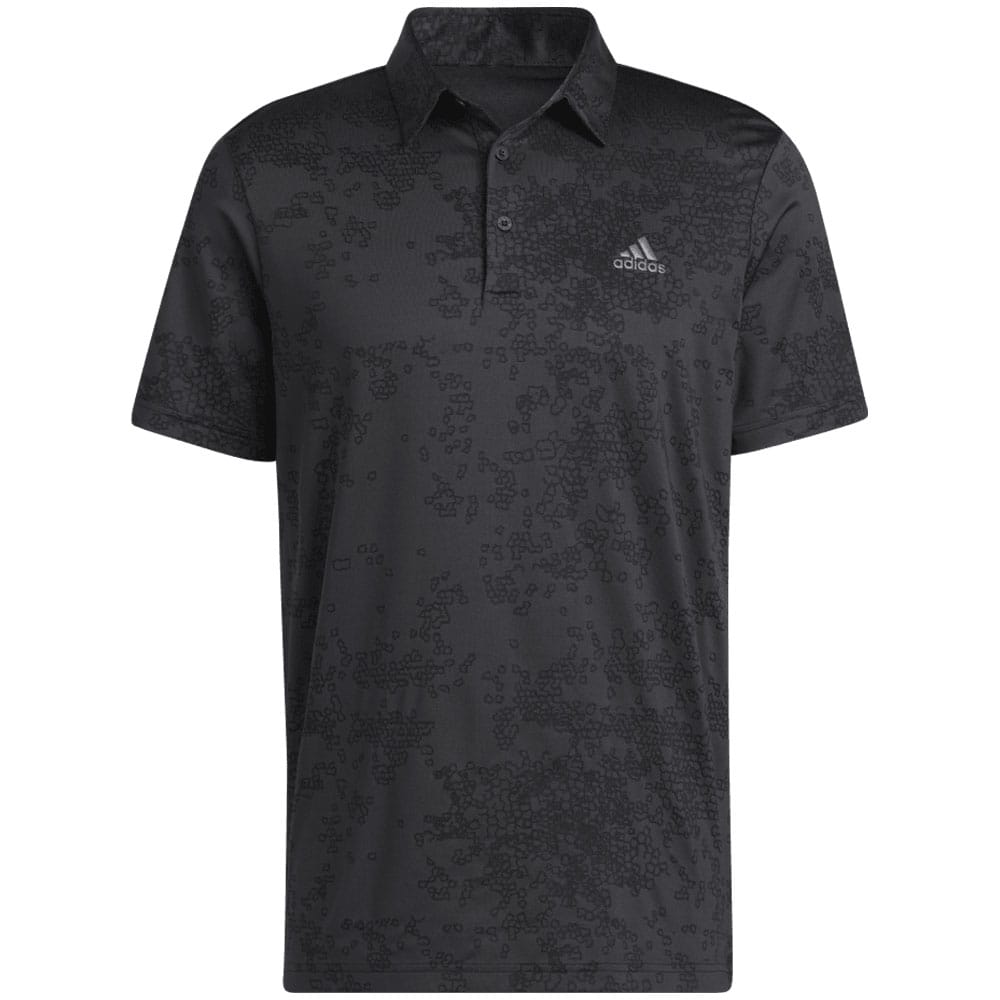 adidas Jacquard Polo Shirt - Carbon/Black