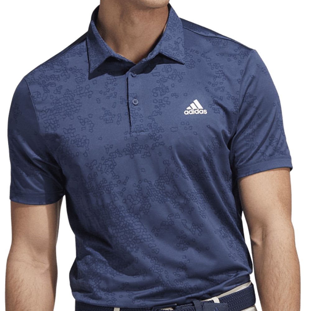 adidas Jacquard Polo Shirt - Crew Navy/Collegiate Navy