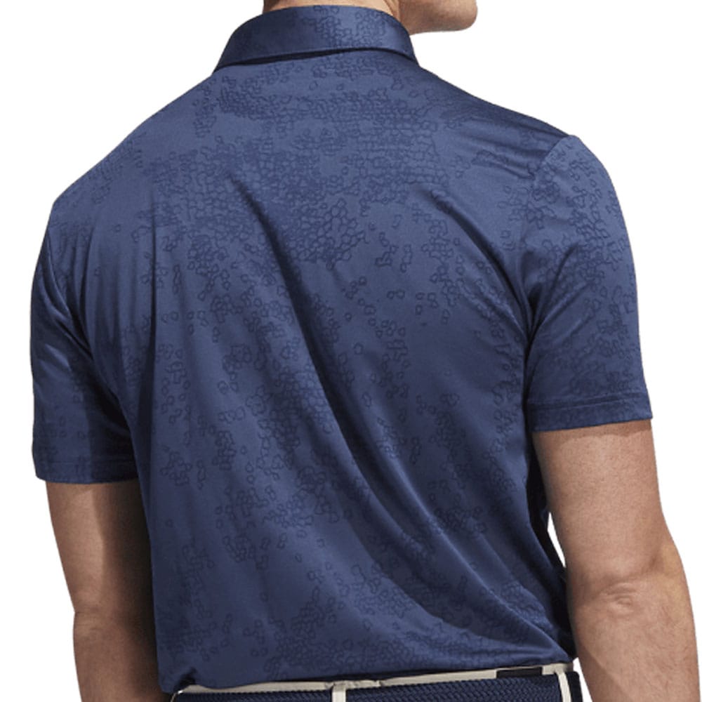 adidas Jacquard Polo Shirt - Crew Navy/Collegiate Navy