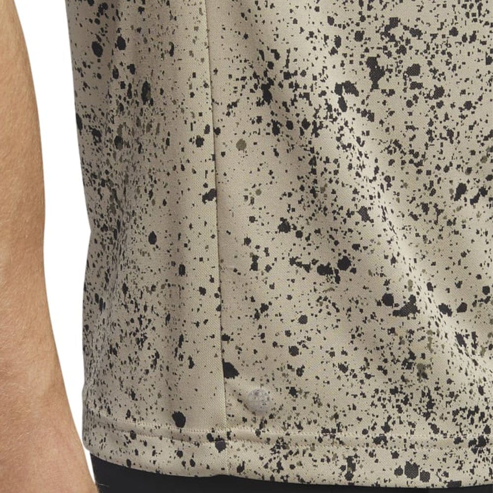 adidas Jacquard Polo Shirt - Hemp/Black/Olive Strata