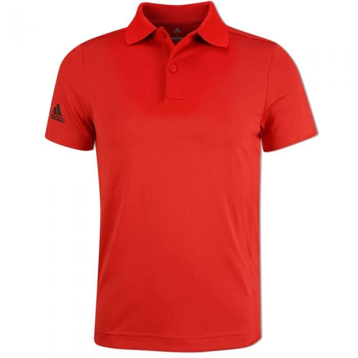 adidas Junior Solid Tournament Polo Shirt - Red