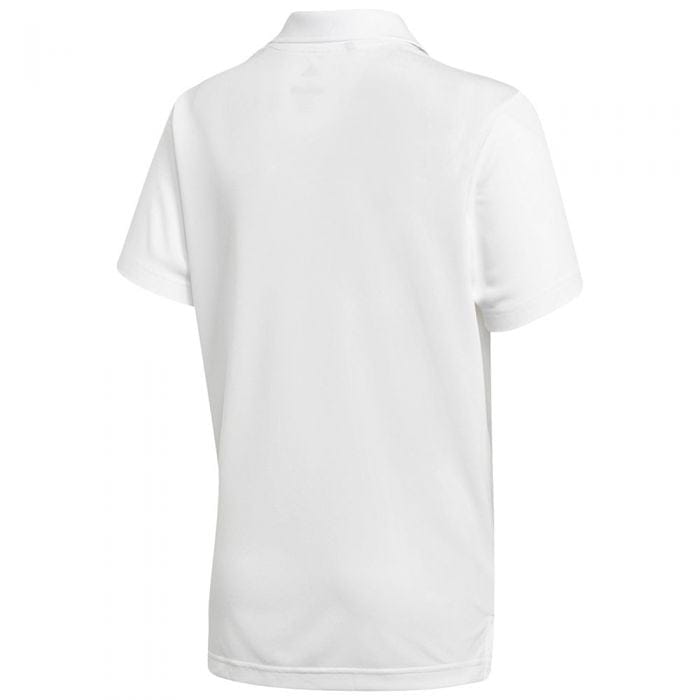 adidas Junior Solid Tournament Polo Shirt - White