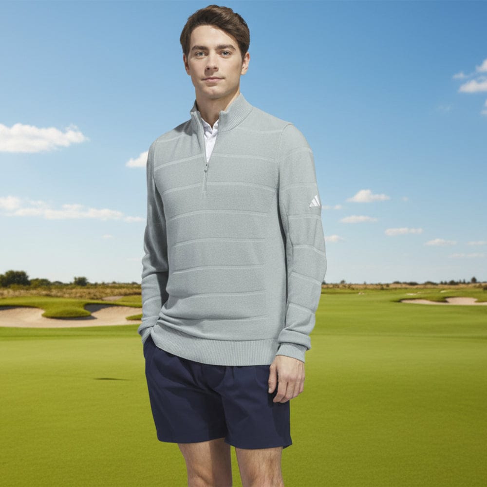 adidas Ultimate365 Tour Wind Knit Quarter-Zip - Wonder Sage
