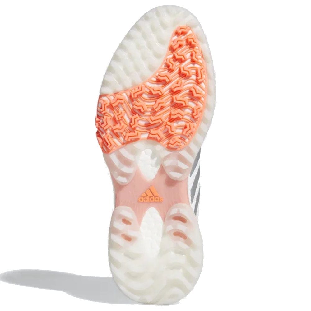 adidas Ladies CodeChaos Spikeless Shoes - White/Silver Metallic/Signal Coral